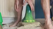 Following on with last 2 toys, hungry asshole wants more huge insertions