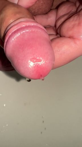 pee play with my little foreskin dick   Clip 1