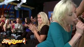 Watch these hot strippers and sexy ladies show off their oral skills & cock-sucking skills in public!