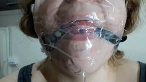 Ball Gagged And DROOLING!