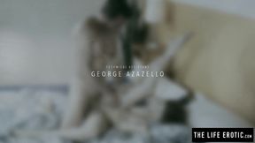 ”Beautiful Emily J masturbates while watching porn”