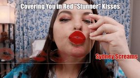 Covering You in Red "Stunner" Kisses - A lipstick fetish scene featuring: lip fetish, kissing, POV, sensual domination, and femdom POV - 1080 MP4