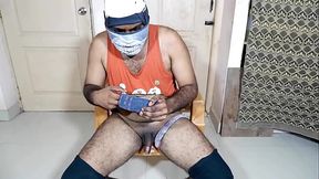 New handmade toy plays with black dick