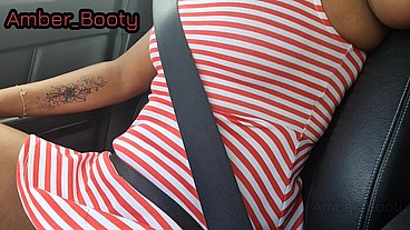 I Showed My Ebony Black Pussy to My Uber Driver and Make Him Honey - Amber Booty