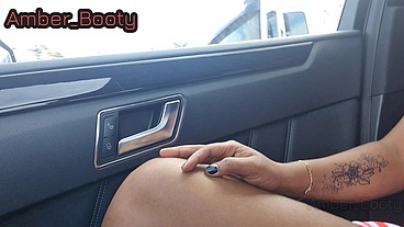 I Showed My Ebony Black Pussy to My Uber Driver and Make Him Honey - Amber Booty