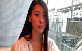 Rough hotel fuck for a shaved pussy Japanese teen