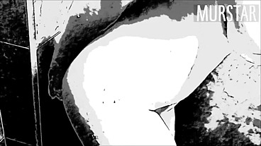 Cartoon shower girl with dildo
