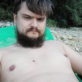 Me on the unofficial nudist beach