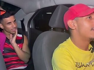 Lewd behavior inside a friend's Uber car.