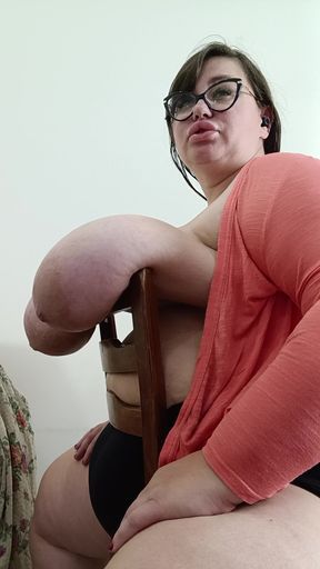 swing boobs over the table
