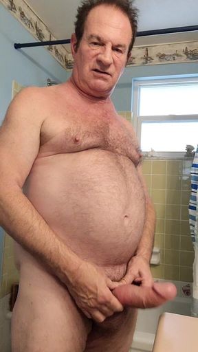 Grandpa Cum in the Shower