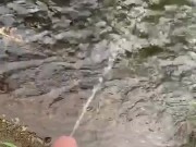 Boy Pisses Outdoors, Doesn't Get Caught