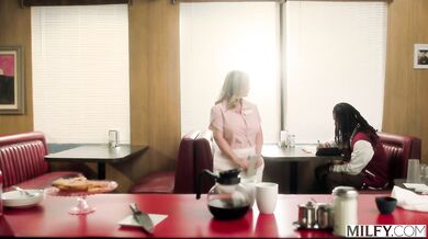 Blonde MILF Waitress Gets Fucked Hard In The Diner