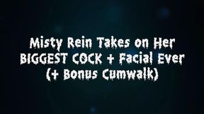 BIGGEST Cock + Facial Ever/ bonus CumWalk