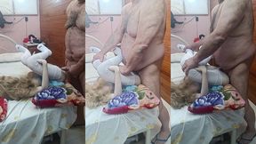 loirinha de 19 anos e o seu ficante mais maduro