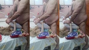 loirinha de 19 anos e o seu ficante mais maduro