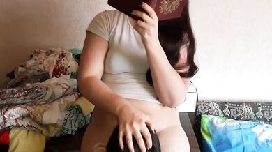 Lesbian student gushes on table under exam prep turned nasty