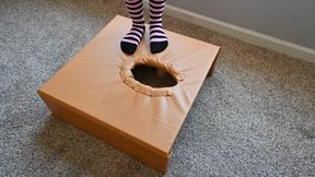 Dylan tramples my face in a smother box wearing long socks (720)