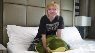 Lusty Alexa Crush Grinds Her Pussy Against Soft Plushy Toy