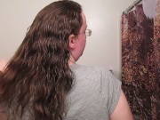 Hair Journal: Combing Long Curly Strawberry Blonde Hair - Week 16 (ASMR)