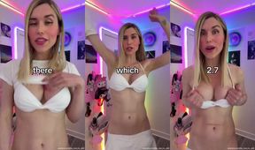 Blonde teacher gets jiggly onlyfans solo during class
