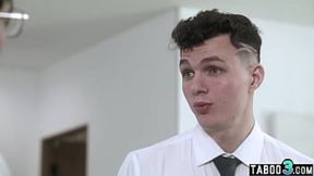 Dee Williams indulge in pleasure with two large religious men