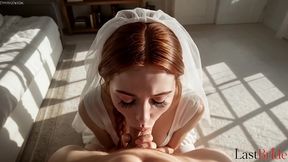 for the first time, i was able to have an orgasm with my boyfriend right before the wedding.[ai]
