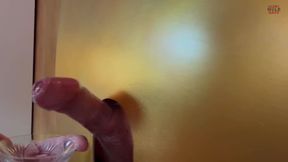 Stepdaddy Cock with Horny Uncut Cock at Gloryhole