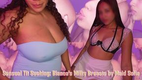 sensual tit sucking biancas milky breasts by maid sofia