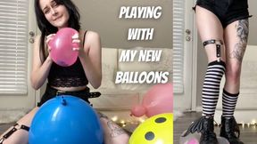 Playing With My New Balloons