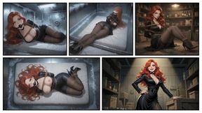 Agent Katalina Recaptured Broken Bottle Escape Fails Bound Gagged in the Freezer