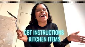 CBT instructions - Kitchen items - Ebony Femdom Goddess Luna Law