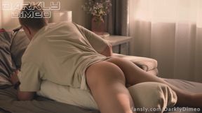 The Sunset Lights up the Juicy Ass of a Young Daddy, the Room Is Filled with Loud Moans of Orgasm
