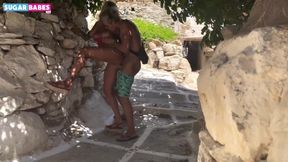 Public Sex In Greek Island Rhodes - Lila Evance And Sakis Dermatis