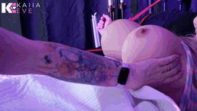 Magic Milk Tubes Massively Inflate Goddess Tits and Belly!