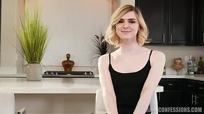 Teeny ella hollywood has her booty fucked while julia watches