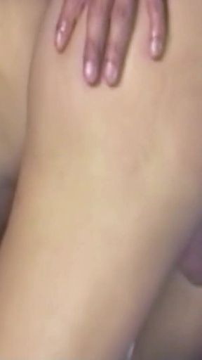 Blonde Shemale Fucked Anally by Two Guys in a Threesome