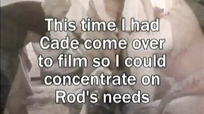 Kinky stud bends over to have his ass stretched with dildos