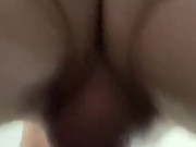 Busting a HUGE 7-day load in a homemade pocket pussy!