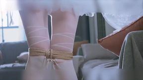 Ms19-a Girl in a Wedding Dress Was Disciplined by Vibrator