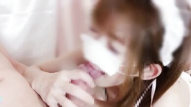 Slippery small tits drenched in cream while cock worships throat