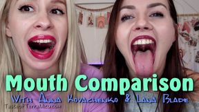 Mouth Comparison - Anna Kovachenko & Lana Blade - HD 720 MP4