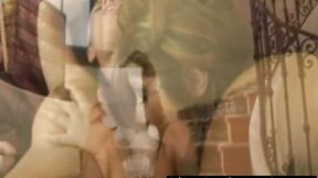 Lustful babes with large tits Blowjob & Fucking Threeway