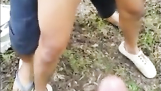 3 Asian boys having fun in woods (1'03'') 9