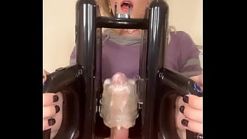 Post Orgasm Cum Milking Jessica Bloom Big Trans Dick Milking Machine