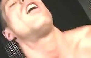 Busty brunette tranny fucks guy