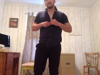 Biggest dick stud disrobe tease