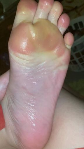 Close up of my shiny soles 😵‍💫