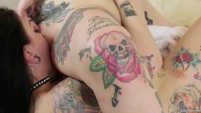 Lesbians scream in pleasure as they get the best pussy licking ever
