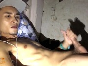 Filipino Boy Jerking Off and Cumming on Webcam